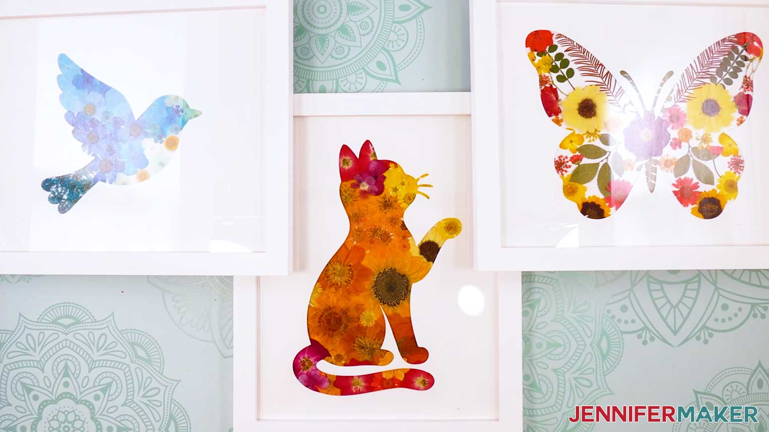 The Pressed Flower Silhouette projects are complete!