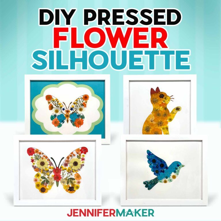 DIY Pressed Flower Silhouette: Easy Art With Dried Flowers