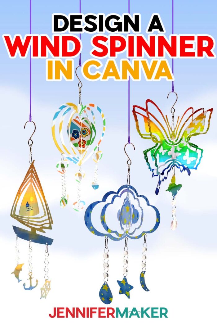 Learn how to design a wind spinner in Canva with this tutorial by Jennifer Maker!