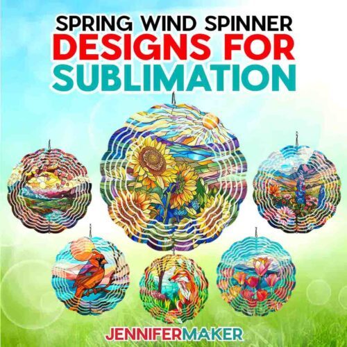 Spring Sublimation Wind Spinner Designs: Free Bundle