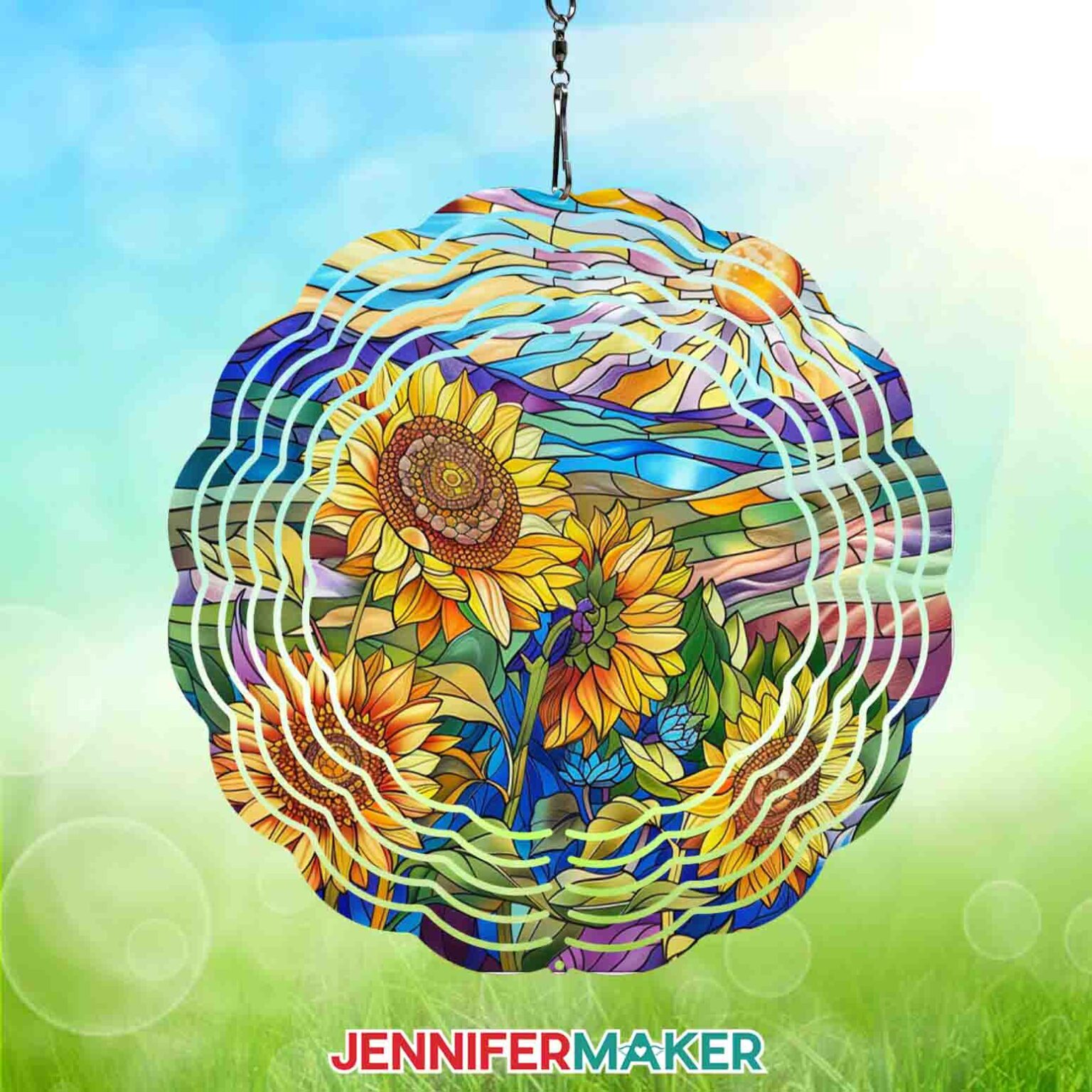 Spring Sublimation Wind Spinner Designs: Free Bundle - Jennifer Maker