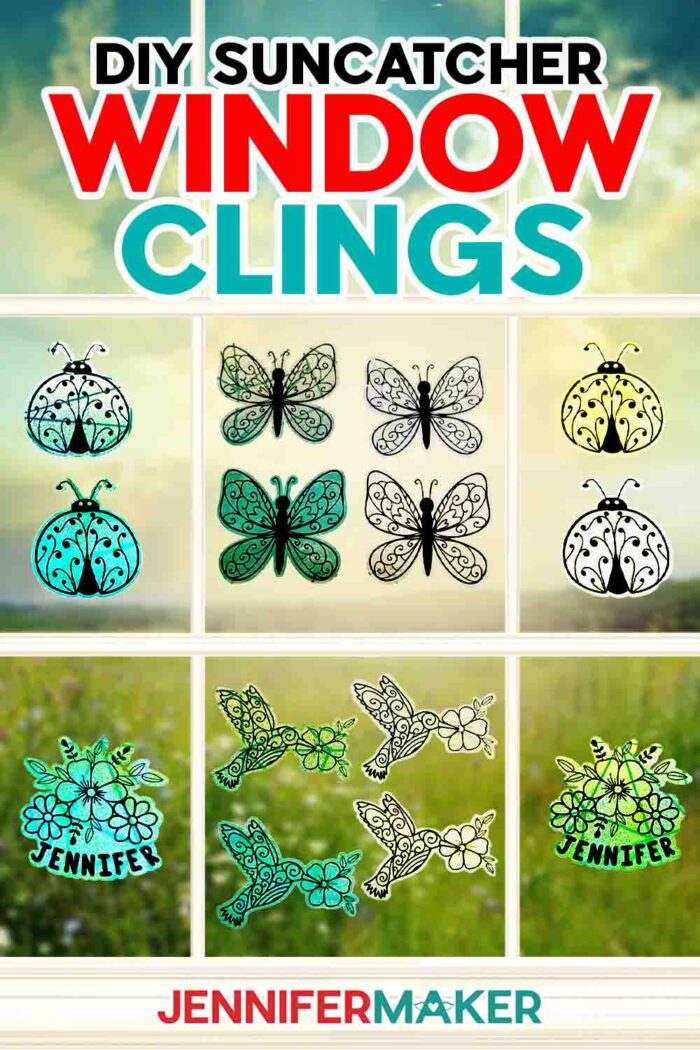 Learn to make these suncatcher window clings in JenniferMaker's tutorial!