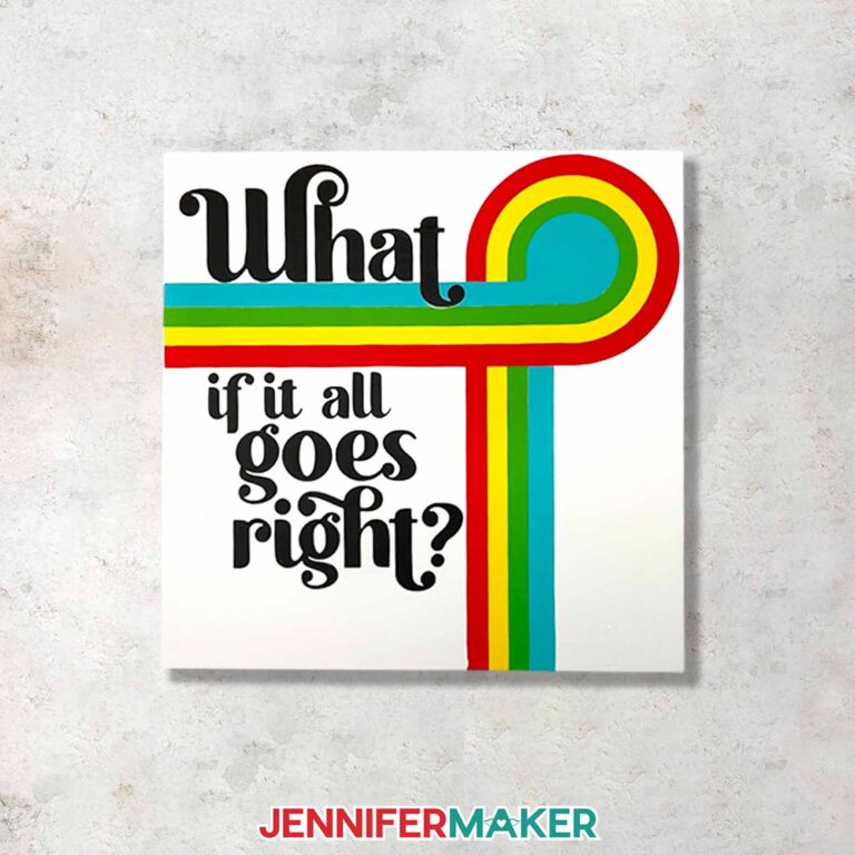 How To Layer HTV On Canvas: Heat Transfer Vinyl Wall Art! - Jennifer Maker