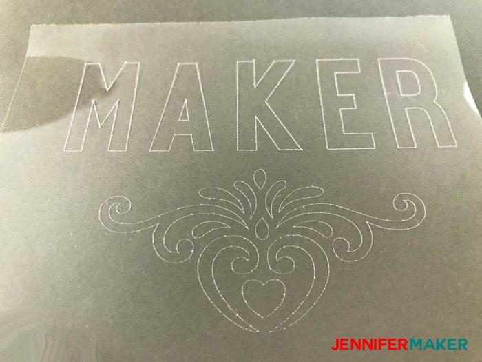 Cricut Maker Engraving Tool in Action