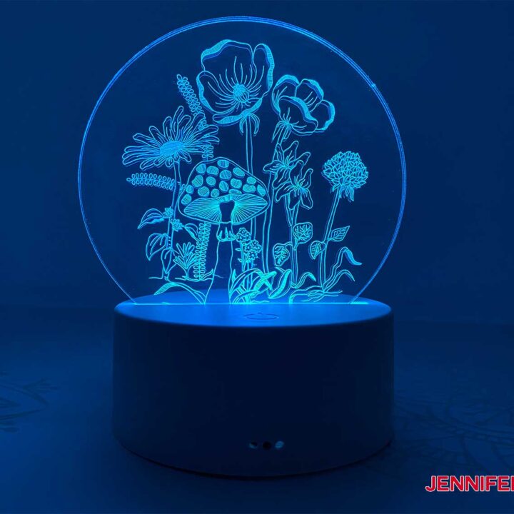 Make this engraved acrylic light