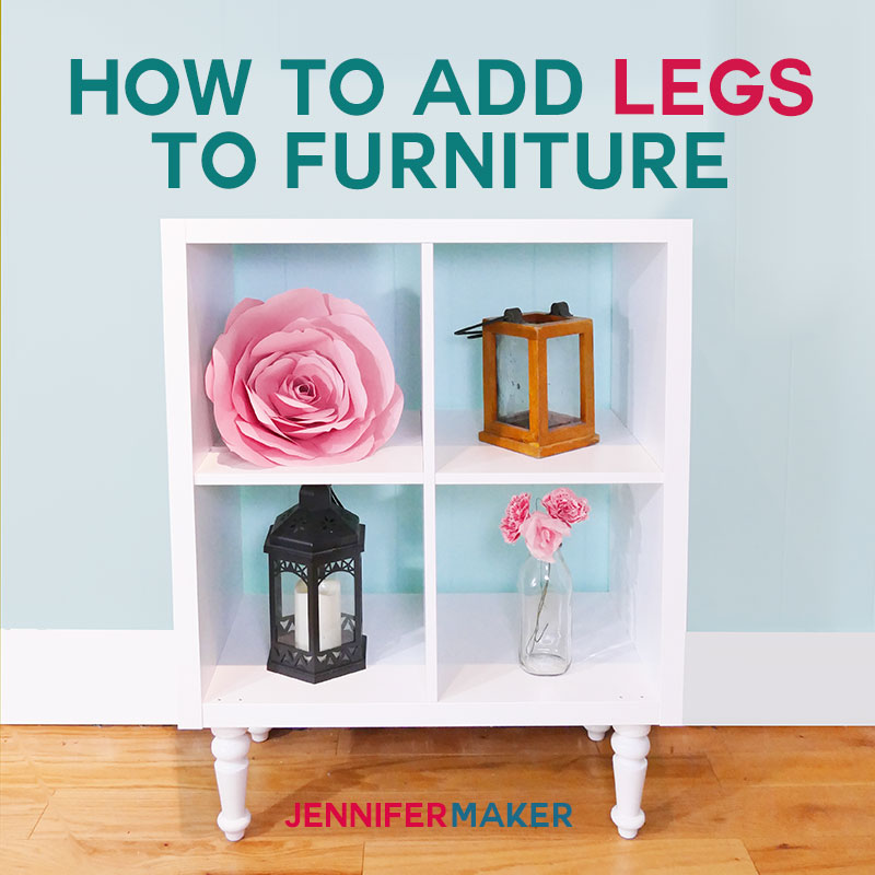 How to add legs to IKEA furniture | diy home decor | ikea kallax shelving unit | ikea alex drawers