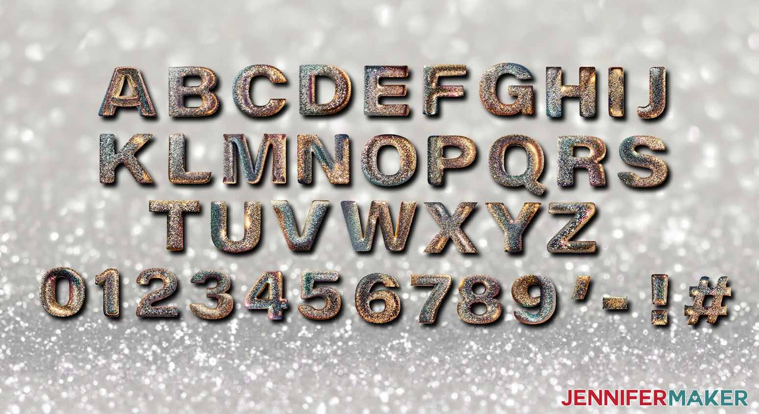 AI art ethics generated glitter letterset