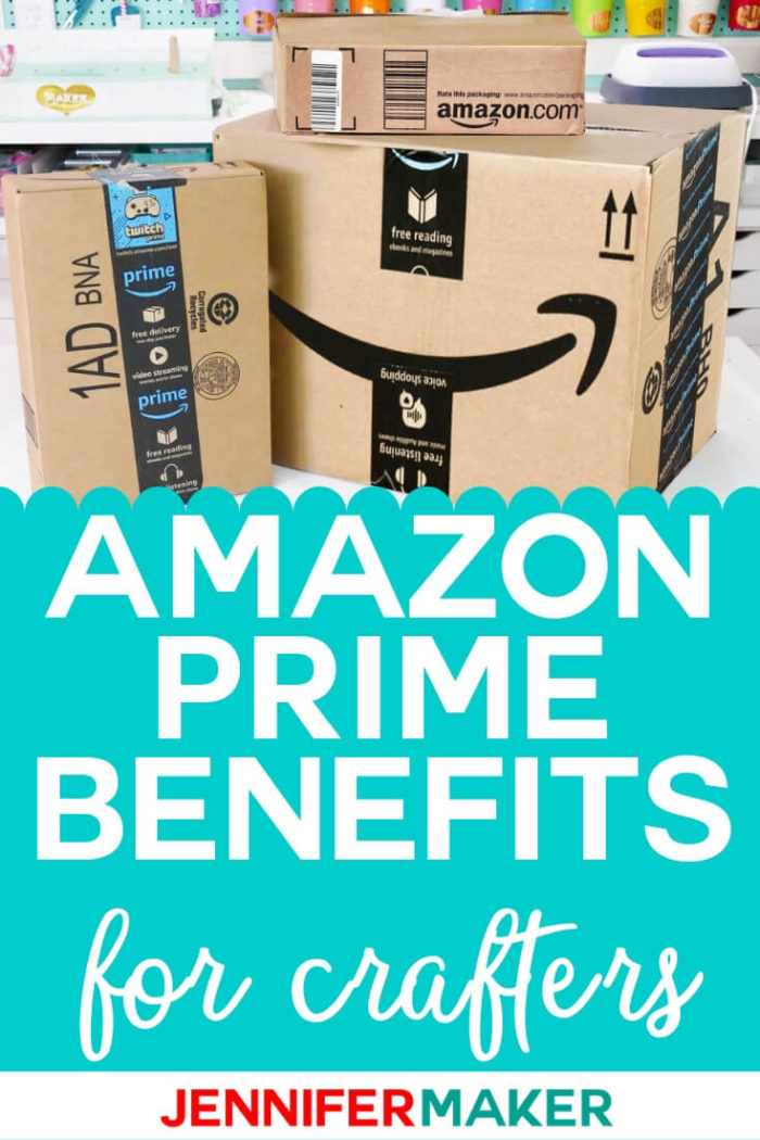 Amazon Prime is a game changer for crafters. Learn why you need to become a prime member and how to receive a 30 day free trial! Amazon is a great place to find craft supplies and Amazon Prime ensures they are at your door in just a few short days! #papercrafts #papercrafting #cricutprojects #vinylprojects #diy #craftprojects