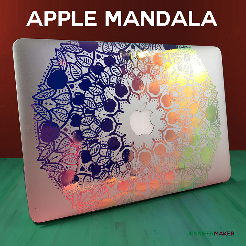 Download Apple Mandala My Vinyl Macbook Decal Jennifer Maker PSD Mockup Templates