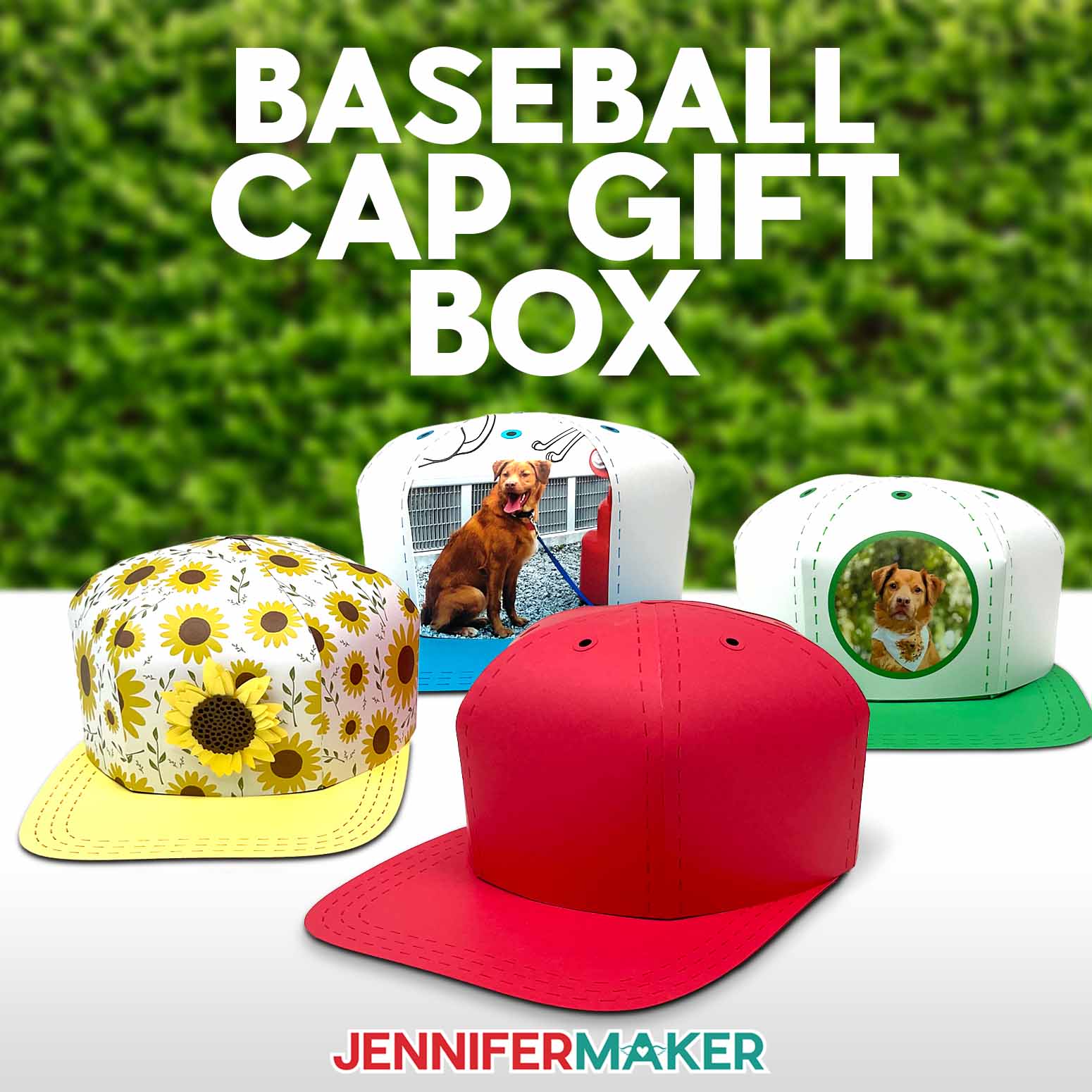 How To Make A 3D Baseball Cap Gift Box Free Hat SVG Jennifer Maker