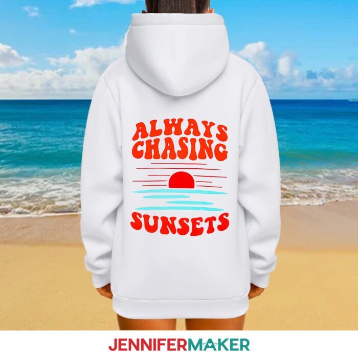 Glittery Ocean Wave Sunsets Vinyl