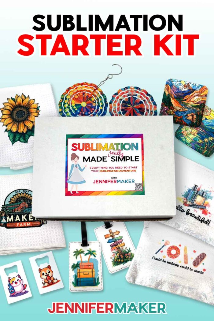 Download the free files to print the designs from the Beginner Sublimation Kit