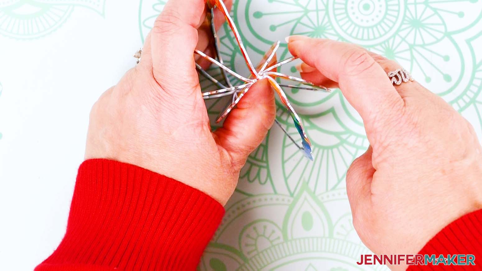 Both sides of the wind spinner bent.