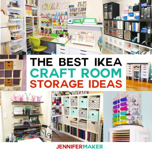 The Best IKEA Craft Room Storage Shelves & Ideas - Jennifer Maker