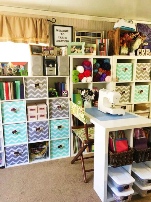 Inexpensive Craft Room Shelving 