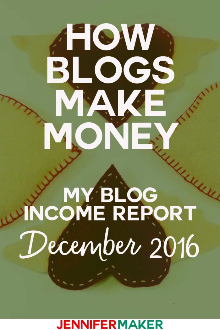 How Do Blogs Make Money: Income Reports Tell The Story of Blogging Revenue (December 2016) #incomereports #blogging