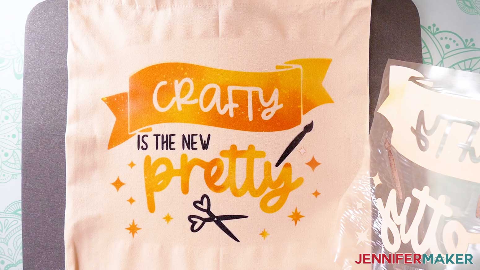 Remove the carrier sheets when the design is cool.