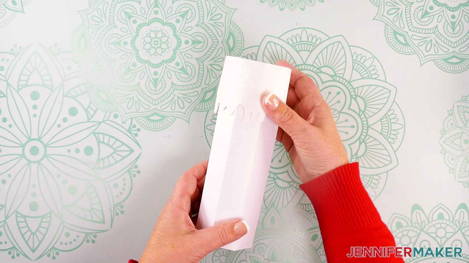 Place the lid over the open end of the assembled candle body