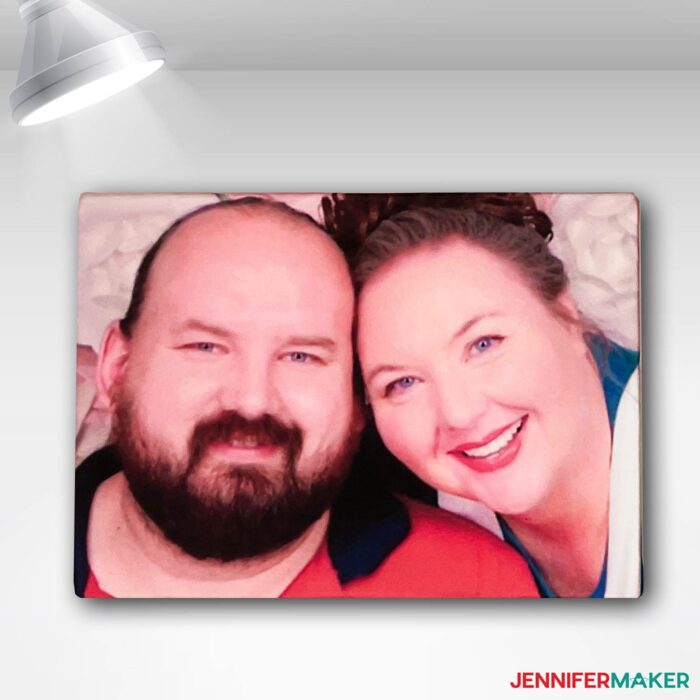 Photo sublimation gallery wrap canvas with Jennifer Maker and Greg Reese