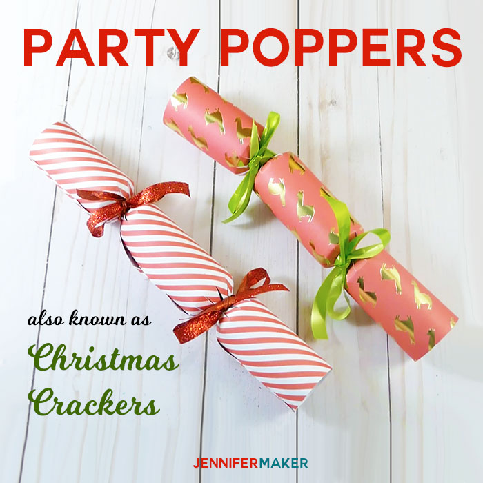 DIY Party Popper | Christmas Cracker Tutorial | Cricut Silhouette SVG Cut File
