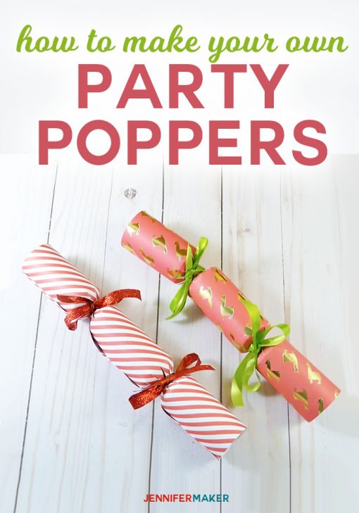 DIY Party Popper | Christmas Cracker Tutorial | Cricut Silhouette SVG Cut File