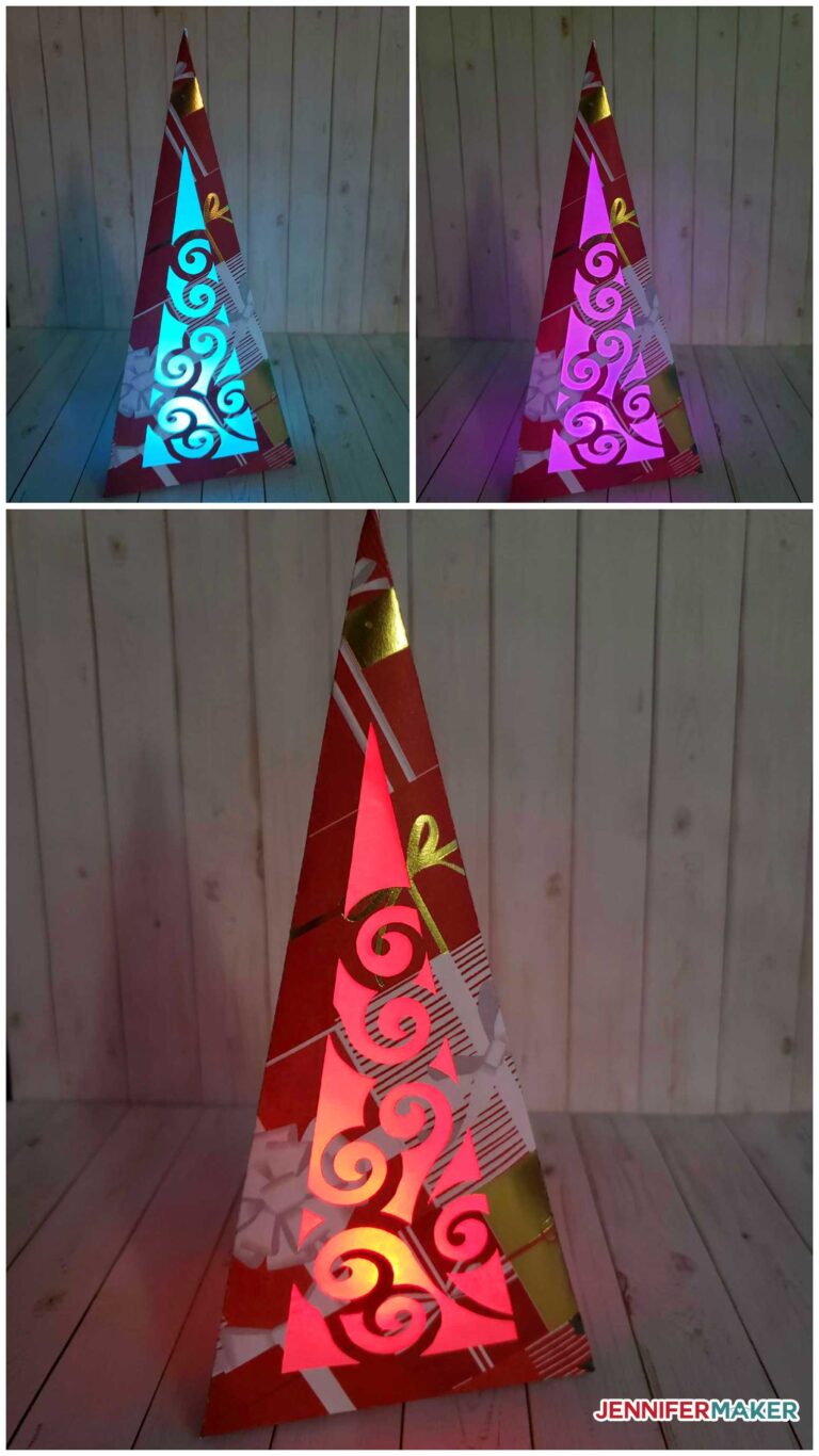 Christmas Luminaries - 3D Tree SVG Design - Jennifer Maker