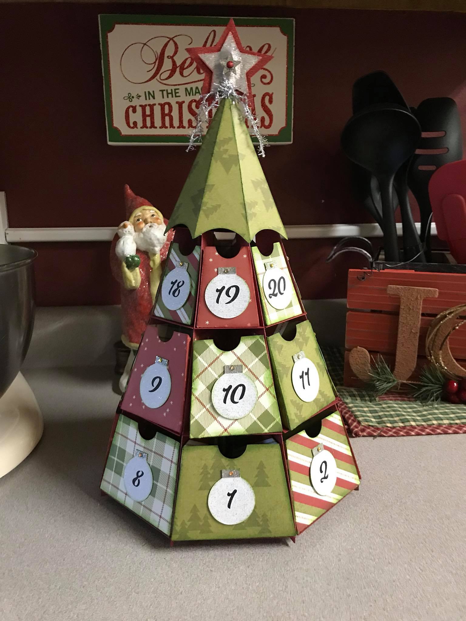 Christmas Tree Advent Calendar 25 Days of Maker Projects! Jennifer Maker