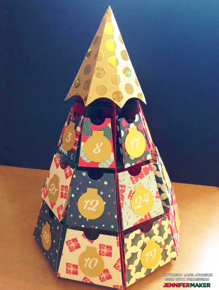 Christmas Tree Advent Calendar 25 Days of Maker Projects! Jennifer Maker