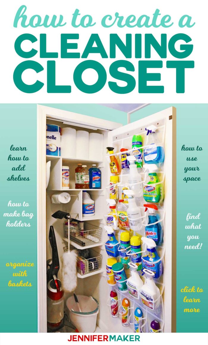 Cleaning Closet Organization - Clean and Scentsible