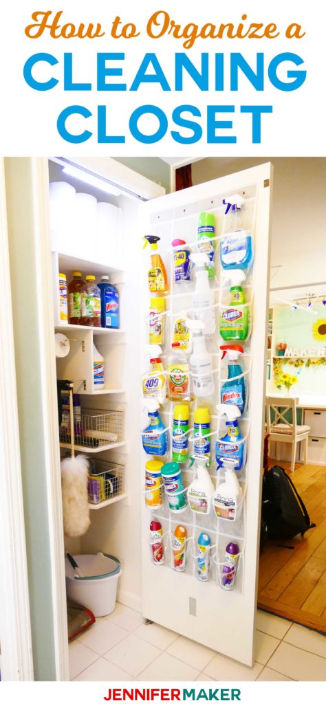 12 Genius Storage Tips for an Organized Cleaning Closet