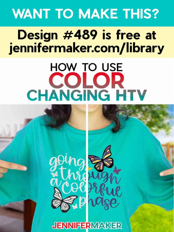 Color Changing HTV T-Shirts with Cricut - Like MAGIC! - Jennifer Maker