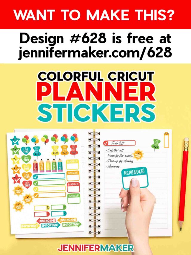 Printable Cricut Planner Stickers With Space To Write Notes! - Jennifer ...