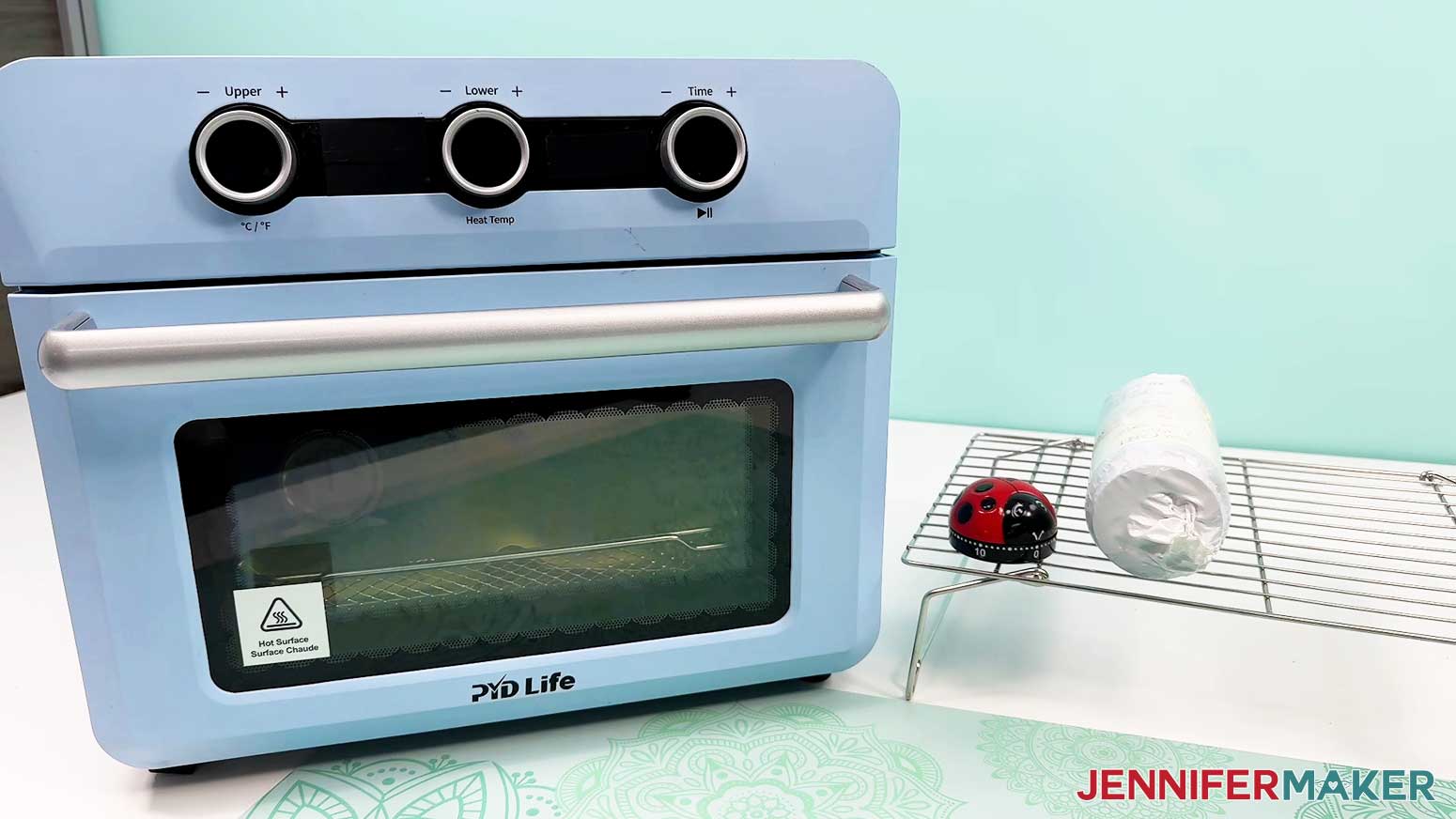 Sublimation oven and cooling rack with tumbler