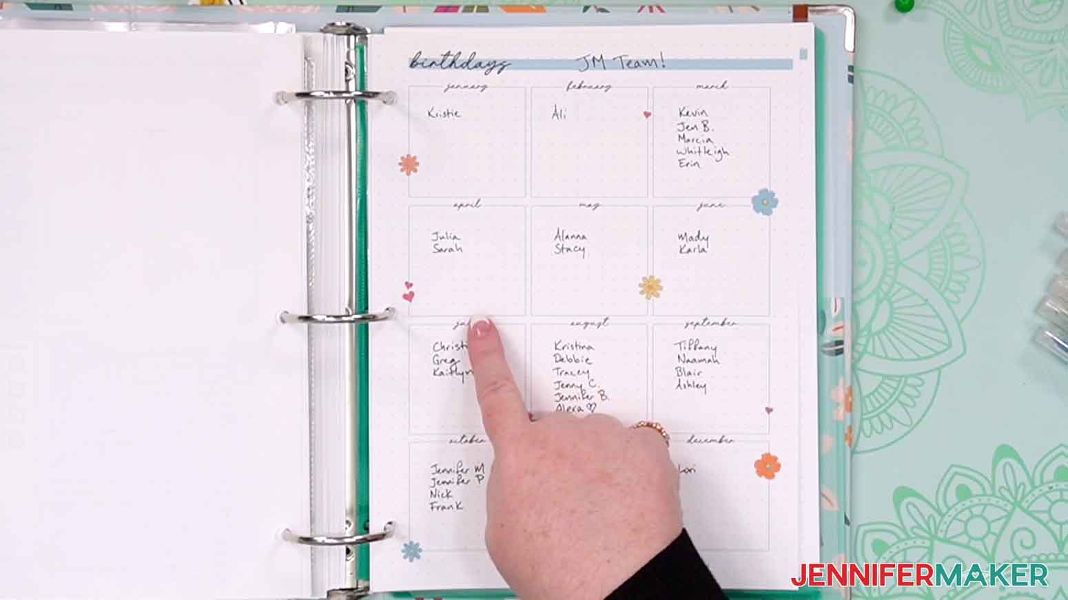 Keep track of your loved ones’ birthdays to plan ahead