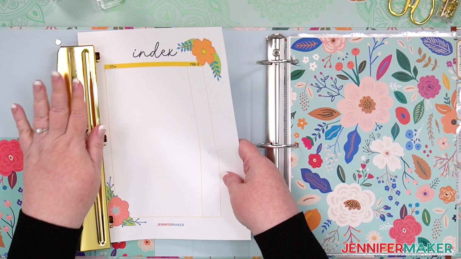 Use a three hole punch on the printed inventory pages