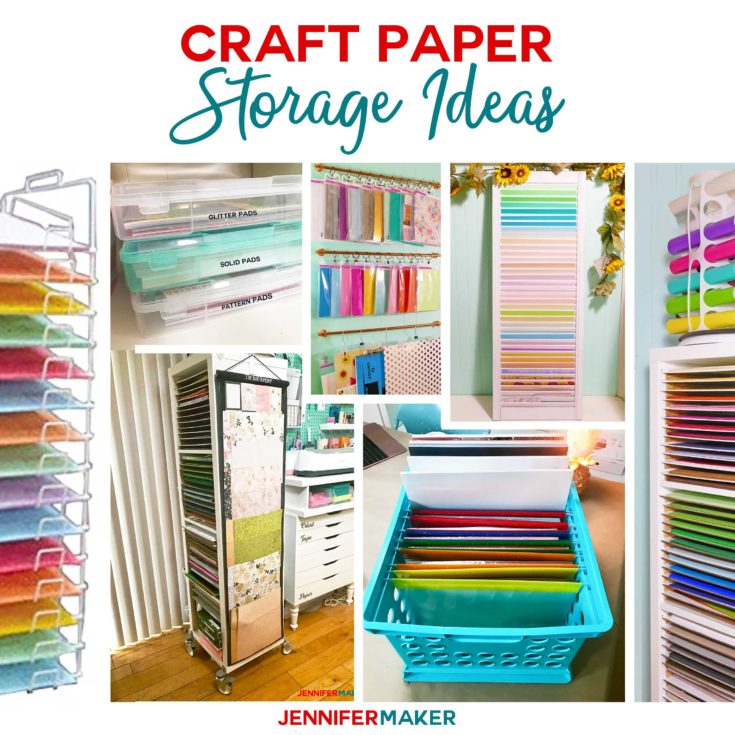 Craft Paper Storage Ideas: The Best Organization Solutions! - Jennifer ...