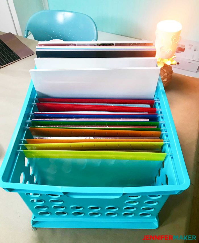 Craft Paper Storage Idea - File Your Paper!