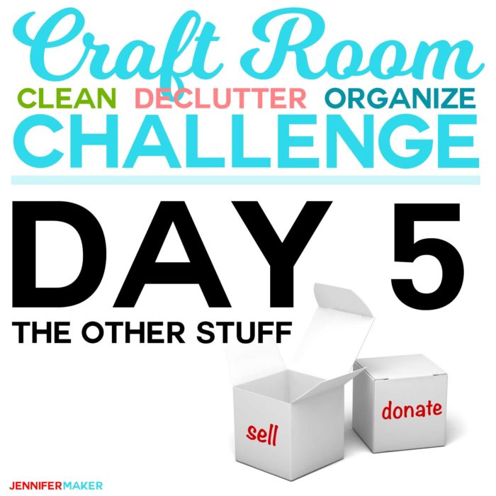 Craft Room Organization Challenge Day 5: The Other Stuff