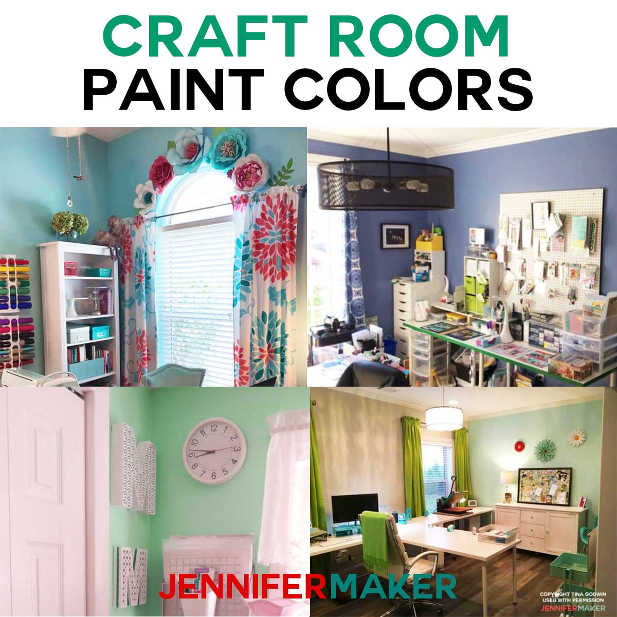 Craft Room Color Ideas : Craft Room Home Office Tour Makeover Reveal Creative Green Living - Now, what craft room would be complete without fabulous craft room storage?!