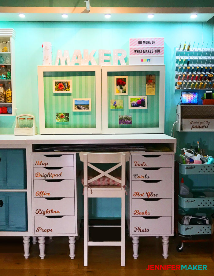 Craft Room Tour: My Organization and Storage Projects - Jennifer Maker