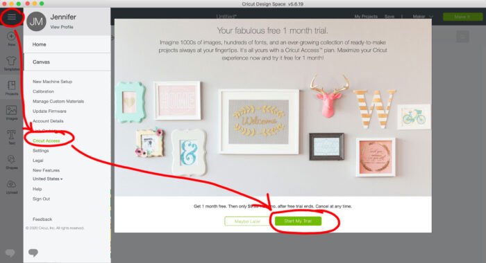 How to subscribe to Cricut Access in Design Space