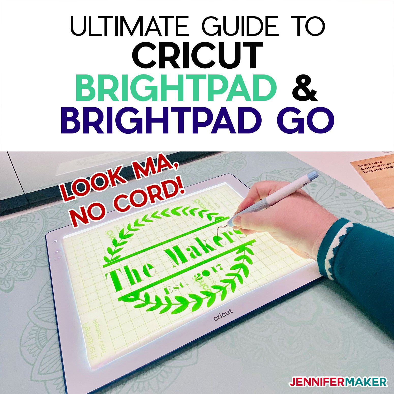 Cricut BrightPad & BrightPad Go Ultimate Guide to easier weeding and tracing with Cricut's light pad