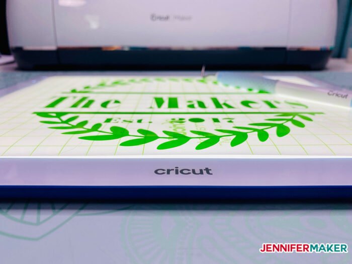 Super slim Cricut BrightPad Go in white and indigo