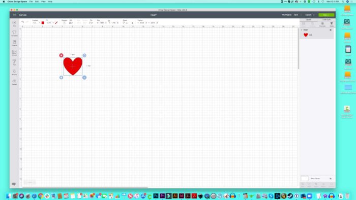 Cricut Design Space for Desktop on my Mac