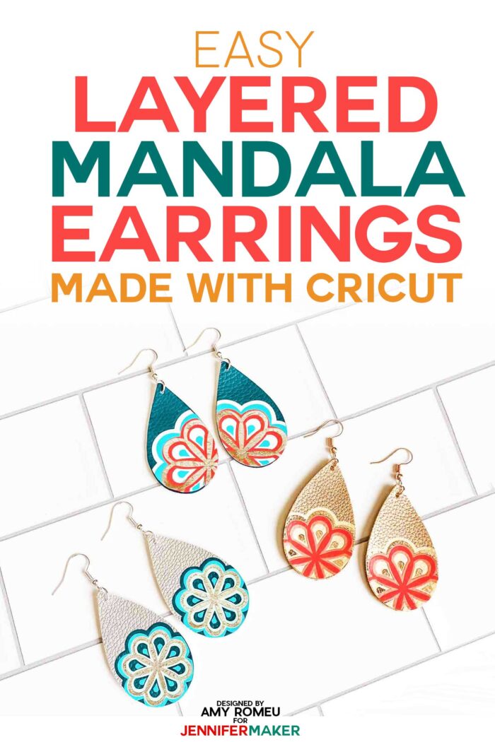 Download Make Cricut Earrings with Layered Mandalas - Jennifer Maker