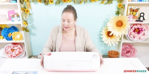 Showing off the Pink Poppy Cricut Explore Air in the Cricut Mini-Course