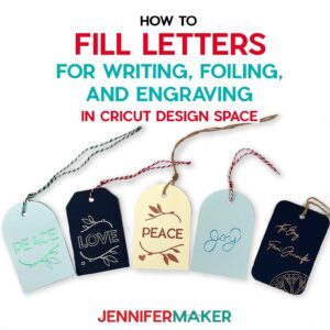 How to Fill Letters for Writing, Foiling and Engraving