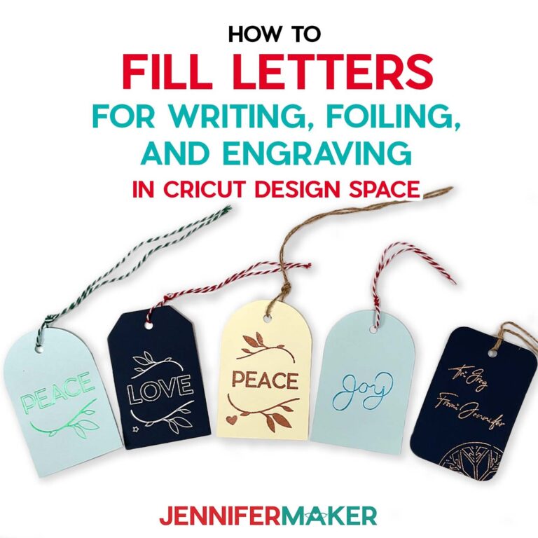 How to Make Cricut Fill in Letters For You! Jennifer Maker