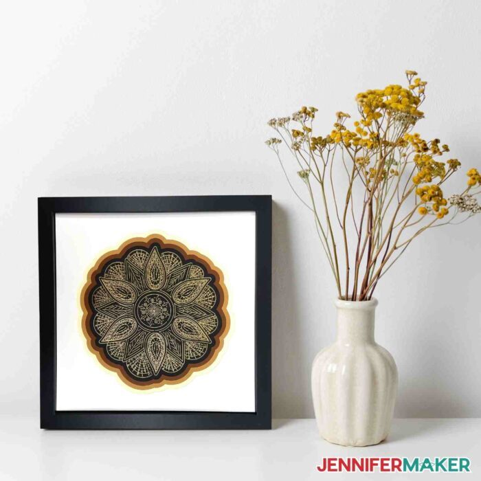 Cricut Foil Home Decor: Elegant Foiled Mandala Art - Jennifer Maker