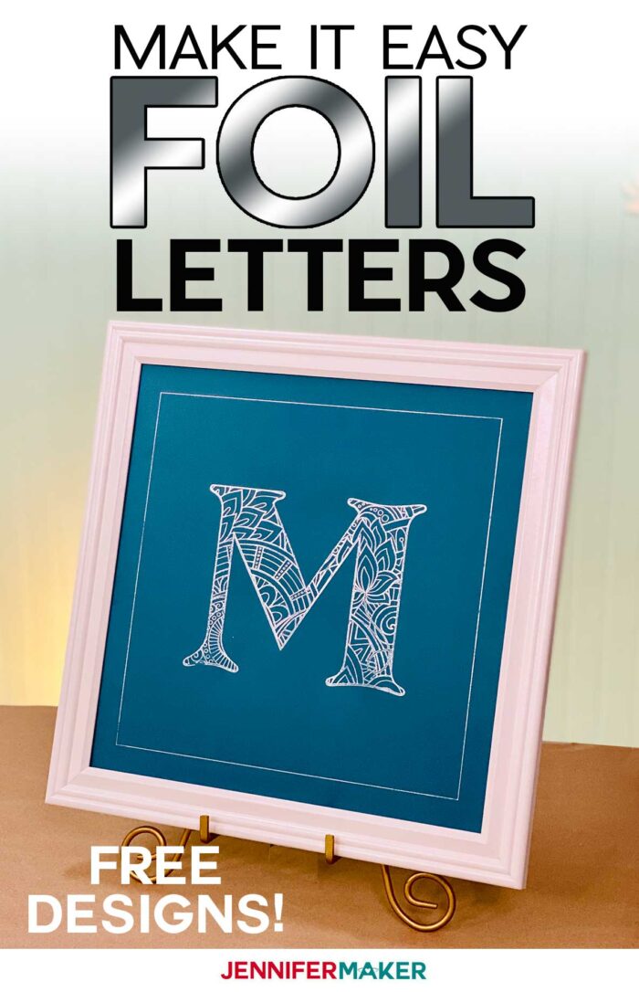 Easy Foil Letters - Mandala Style - Made with Cricut Foil Transfer - Free SVG Files, All Letters #cricut #cricutfoiltransfer